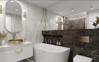 Elegancja i szyk w niewielkiej łazience – analiza projektu wnętrza!